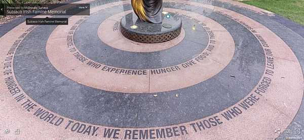 Irish famine Memorial Western Australia